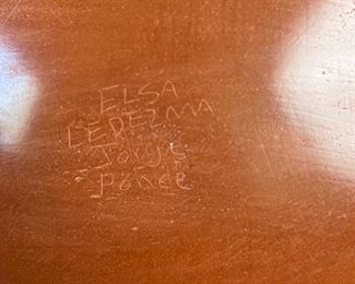 Elsa Ledezma & Jorge Ponce Wedding Vase Pot Mata Ortiz Native American Pottery 	6.5 x 7 in diameter	
