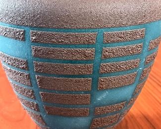 &nbsp;MCM Steuler Studio Pottery Jug Pitcher Stoneware Lava Glaze Germany 	8in H 	

