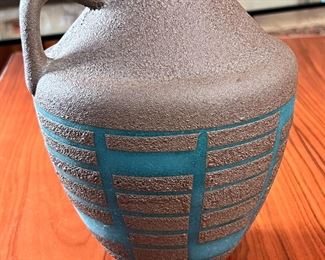 &nbsp;MCM Steuler Studio Pottery Jug Pitcher Stoneware Lava Glaze Germany 	8in H 	
