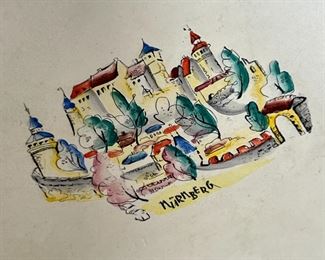 Nuremberg Plate	1x6.5x6.5in	HxWxD
