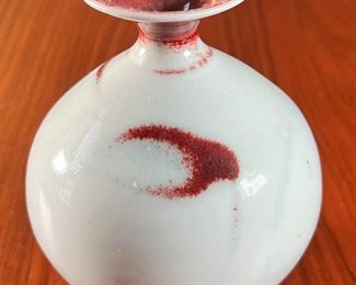 Signed Studio Pottery Bud Vase	5.25in	
