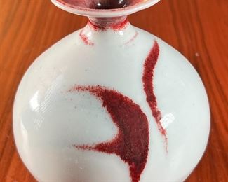 Signed Studio Pottery Bud Vase	5.25in	
