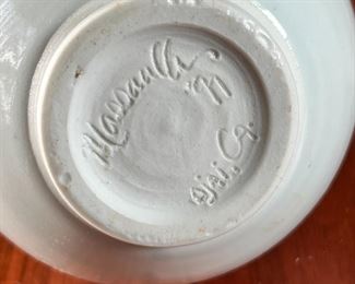 Signed Studio Pottery Bud Vase	5.25in	
