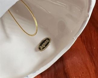 Patriotic Belle 1960s Josef Original Ceramic Figurine 4th of July	4.5in	
