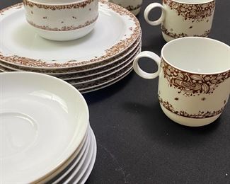 18pc Rosenthal Studio-Line China Brown White	18pc	
