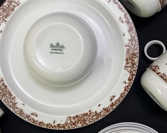 18pc Rosenthal Studio-Line China Brown White	18pc	
