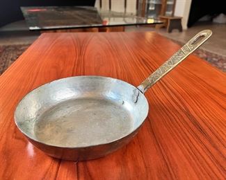 Antique Copper Tinned Pan	11 x 6.5 x 2.5in	HxWxD
