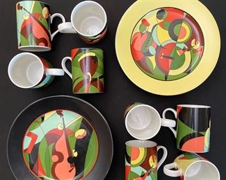 16pc Sasaki Aerobleu Paris Dinnerware set	16pc	
