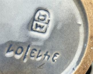 8pc Marzi & Remy MR Weinkrug Liquor Jug & Cups Germany Stoneware 	8pc	
