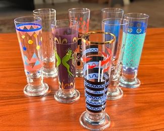 8pc Ritzenhoff Designer Schnapps Shot Glasses Alessandro Mendini  Riccardo&nbsp;Dalisi"	8pc	
