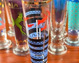 8pc Ritzenhoff Designer Schnapps Shot Glasses Alessandro Mendini  Riccardo&nbsp;Dalisi"	8pc	
