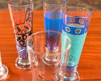 8pc Ritzenhoff Designer Schnapps Shot Glasses Alessandro Mendini  Riccardo&nbsp;Dalisi"	8pc	
