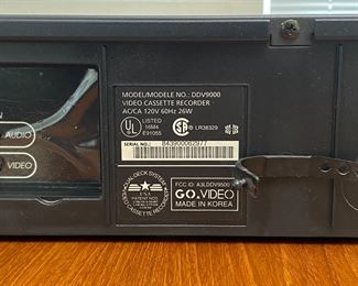 GoVideo DDV9000 Dual Dubbing Deck VCR VHS Player		
