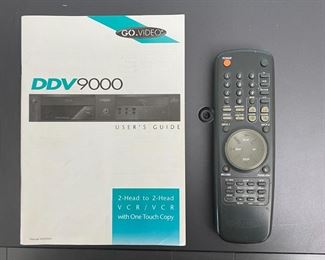GoVideo DDV9000 Dual Dubbing Deck VCR VHS Player		

