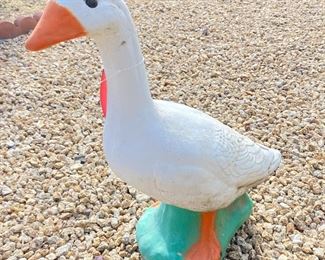 Vintage Concrete Garden Goose Statue	24 inches high	
