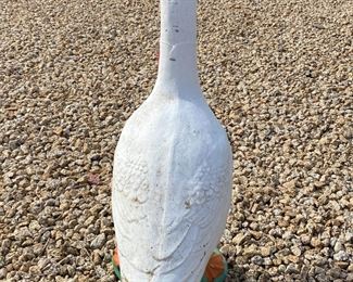 Vintage Concrete Garden Goose Statue	24 inches high	
