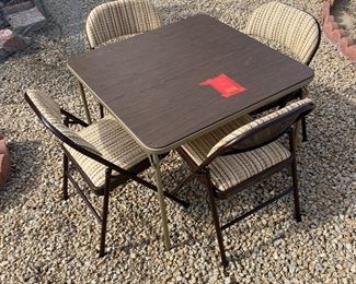 5pc Card Table & Chairs		
