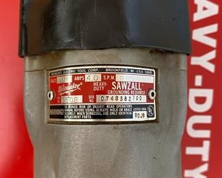 Milwaukee 6508 Corded Reciprocating Sawzall	Case: 5x23x10in	
