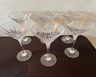 6pc Mikasa Arctic Lights Martini Glasses	6.75 x 4.5in diameter.	
