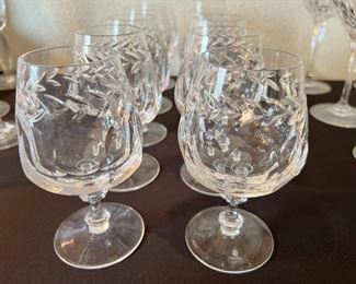 10pc WMF Cristal Cabinet Cognac Snifters
