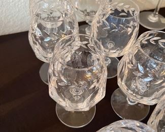 10pc WMF Cristal Cabinet Cognac Snifters
