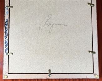 Navajo Sandpainting Bear Native American Sand Painting 	Frame: 14 by 13.5in	
