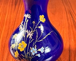 Royal Bavarian KPM Blue Vase	5.5 inches high.	
