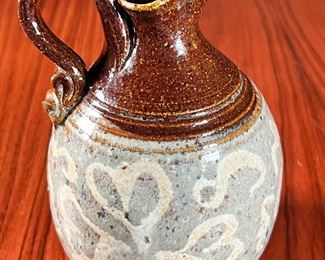 Signed Studio Potter Stoneware Cruet	5 inches high	
