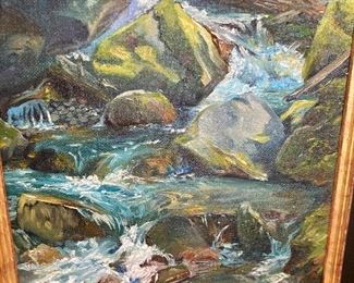 Karen Banks oil painting -framed