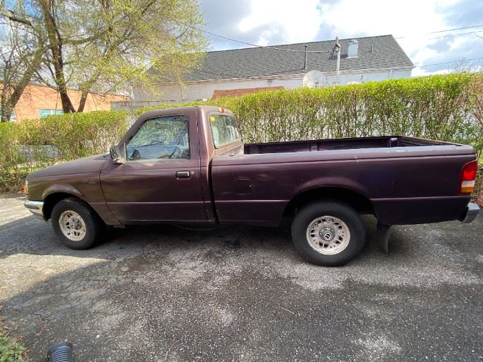 1993 Ford Ranger manual transmission pick-up truck, 161,500 miles.