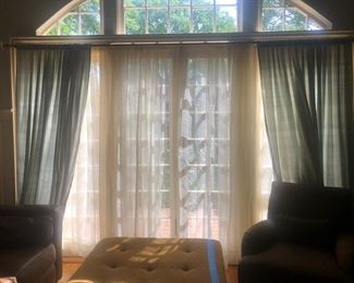 90" window treatments for sale but the RODS are not