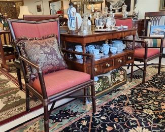 Pair of McGuire armchairs