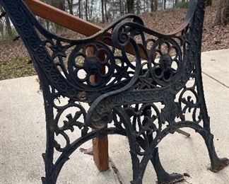 Cast iron bench ends