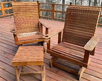 Wood patio furniture 
