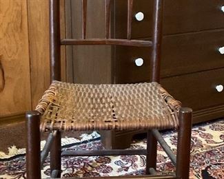 Vintage woven sear chair