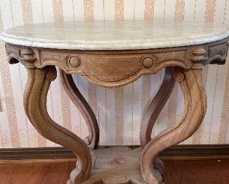 Marble top parlour table
