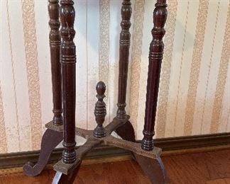 Marble top plant stand 