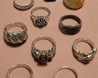 Sterling silver rings