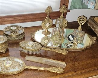 Antique Apollo Vanity Set