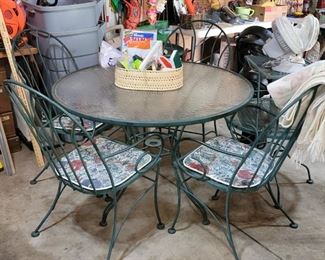 Patio table with four chairs