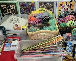 Quilt kits, yarn, crochet needles and more!