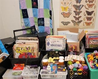 Crafting/Quilting/Sewing magazines, thread and embroidery thread