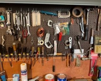 AND WALL OF HAND TOOLS