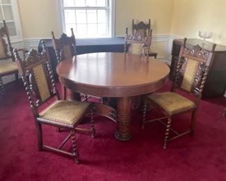 UNBELIEVABLE. VERY NICE.  THREE LEAVES AND  8. CHAIRS, AND 4 LEAVES