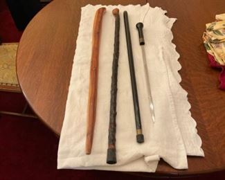 WALKING STICKS AND SWORD CANE