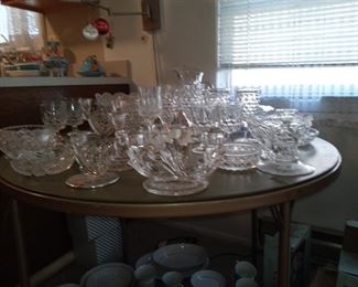 All types of crystalware.