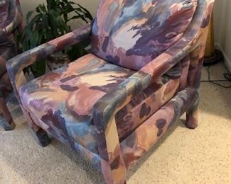 Pair of Post Modern Lounge Chairs