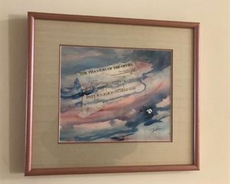 Watercolor - Phantom of the Opera By Tom James