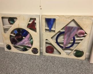 Heavy Colorful Metal Wall Art - Daphne Keskinis