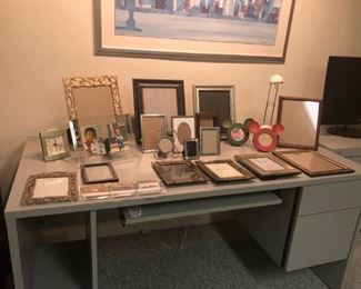 Desk, Picture Frames